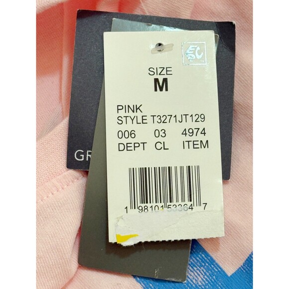 FANTA Women's Short Sleeve Pull-Over Pink T-Shirt Medium NWT - Picture 5 of 6